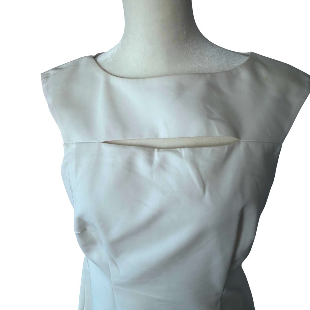 Calvin Klein White Sleeveless Shift Dress - Picture 2 of 11